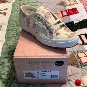 Loveshackfancy rose superga shoe